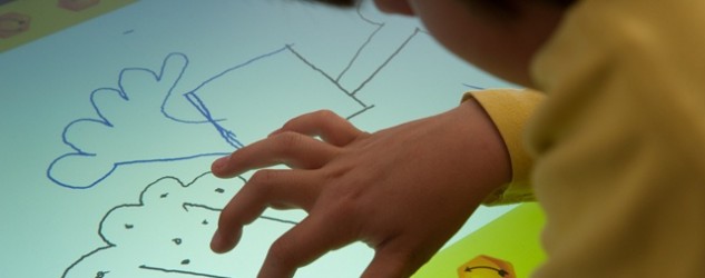 Child using the app