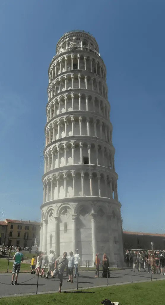 The leaning Tower of Pisa!