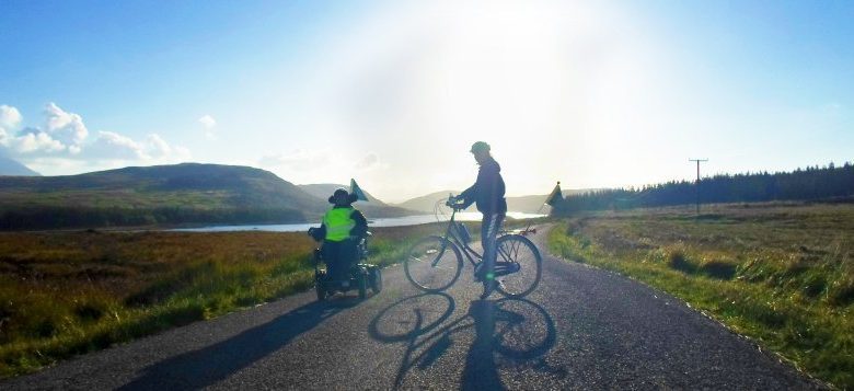 Martyn Sibley and Kasia in Scotland on the Britain's Personal Best challange