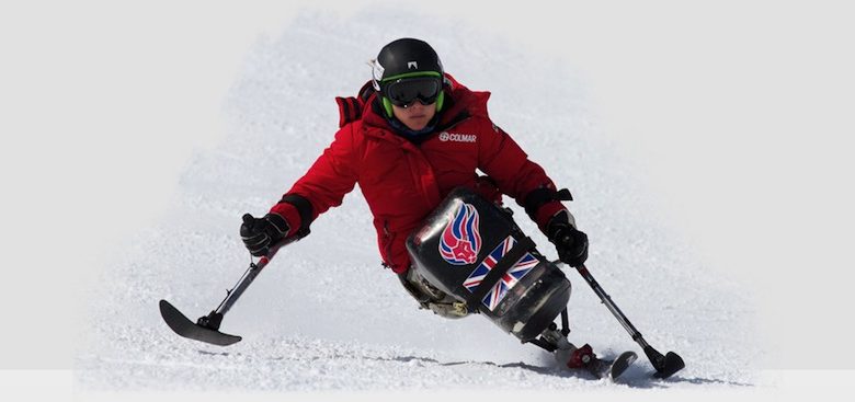 Anna Turney sit skiing