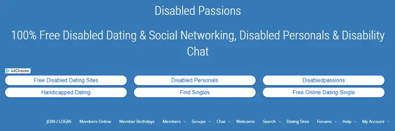 Site de rencontres pour handicapés Disabled Passions