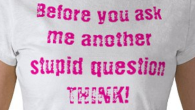 Stupid questions T-Shirt from Zazzle