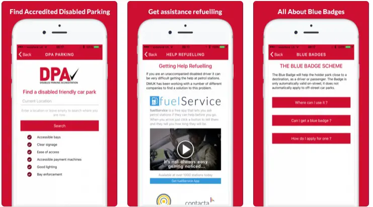 Disabled Motoring UK app