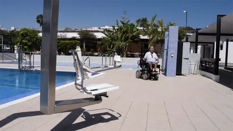 Martyn at rehabiliation centre Vintersol in Tenerife