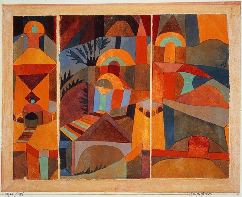 Paul Klee's painting Tempelgärten