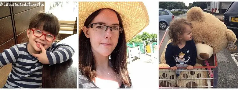 Disabled mum Fi Anderson and her two daughters