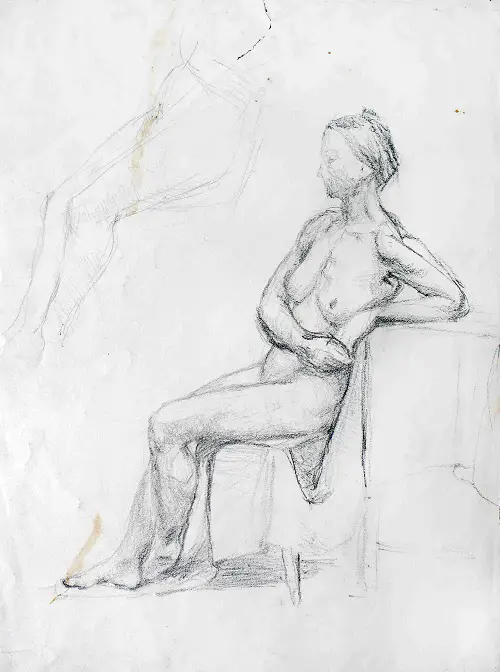 Portrait of a woman naked