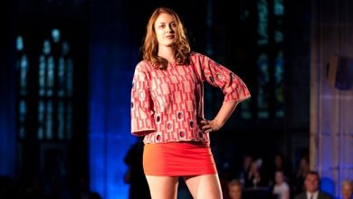 Lucy Martin modelling at Fashanne Awards