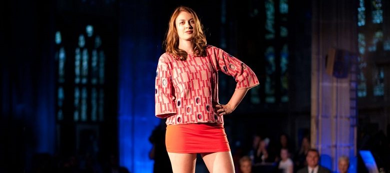 Lucy Martin modelling at Fashanne Awards