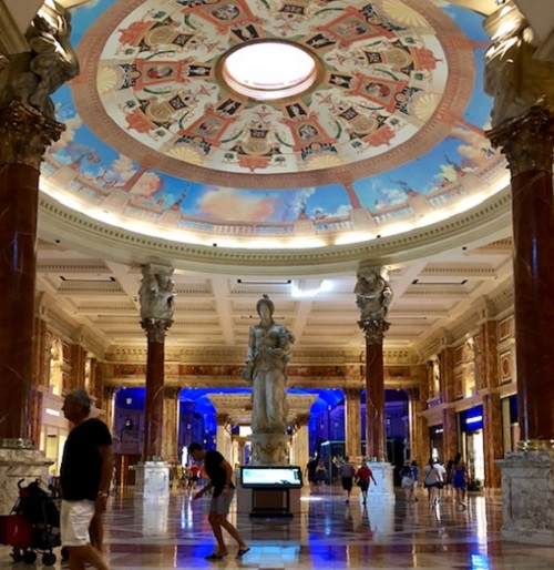 The entrance to the Forum Shops at Caesar’s Palace