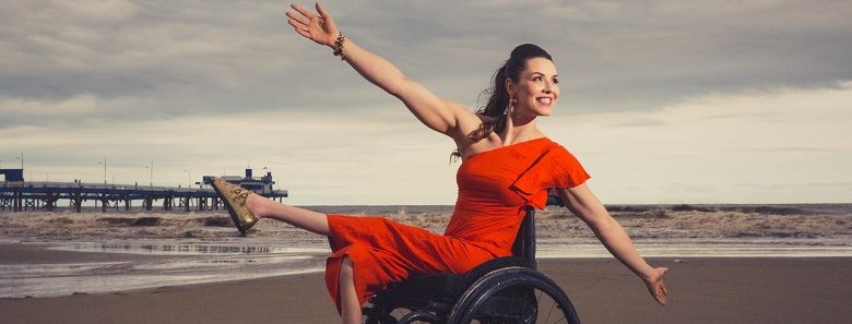 Samanta Bullock on a beach