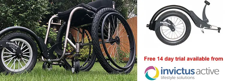 FreeWheel wheelchair wheel attachment