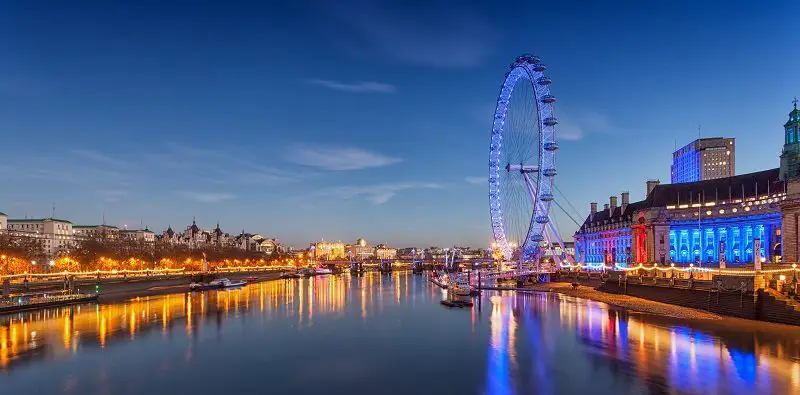 London eye in London