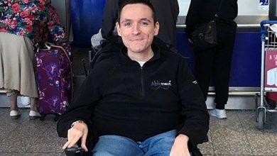 Disabled entrepreneur Josh in easyTravelseat