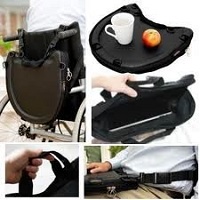 Trabasack wheelchair lap tray and bag