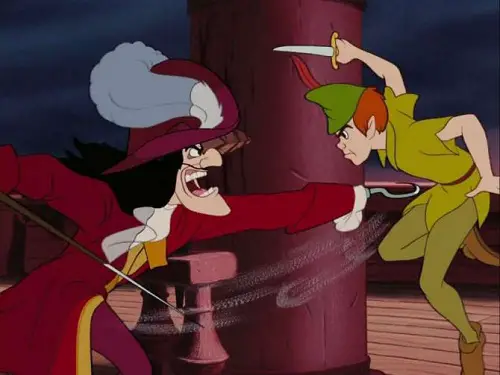 Captin Hook with Peter Pan