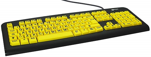 Big Letter Yellow Keyboard