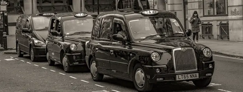 Taxis at taxi rank