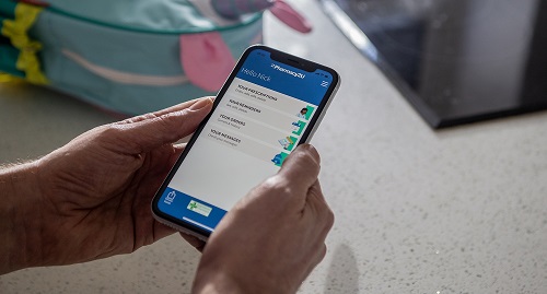 Pharmacy2U app on a mobile phone being used