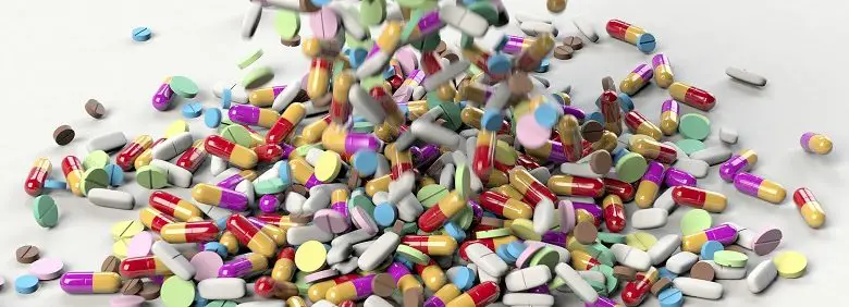Pile of colourful tablets
