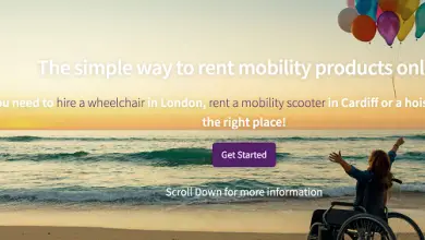 Website of disability aids rental service Strive Mobility