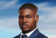 Souleyman Bah on The Apprentice. Souleyman Bah, a Black man with short hair, smiling confidently in a business suit