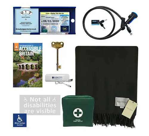 Disabled driver's accessory set