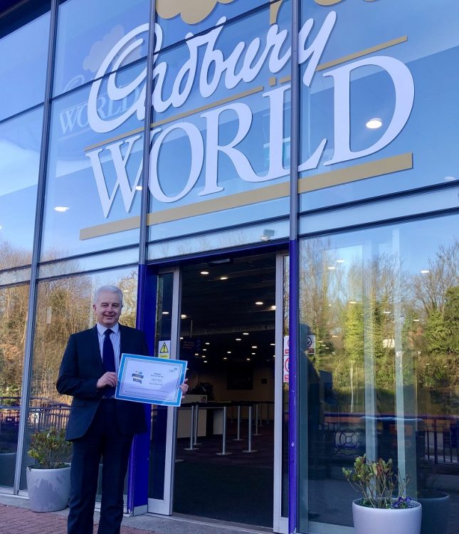 Cadbury World with the Euan's Guide award