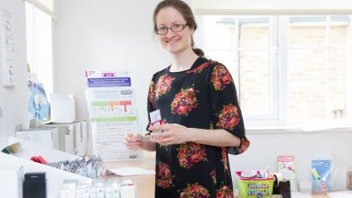 Hannah Ensor from Stickman Communications in a black dress