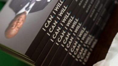 Stack of Mark Esho's books I Can I Will