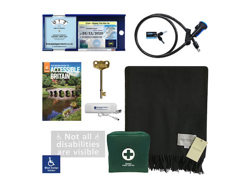 Disabled driver's accessory set