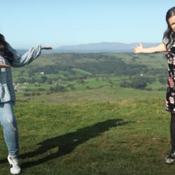 Scarlett Moffatt And Rosie Jones in the Lake District for her new TV show Trip Hazzard