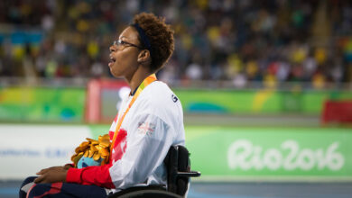 Kare Adenegan on the race track