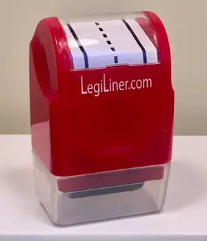 LegiLiner handwriting guide - red