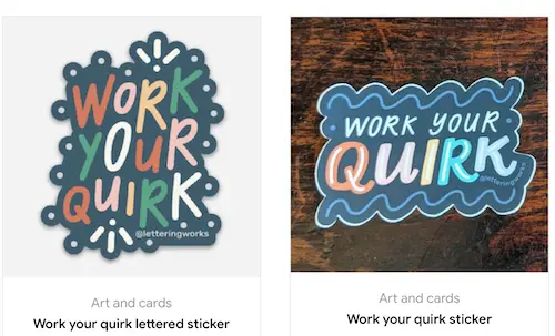 Work your quirk stickers