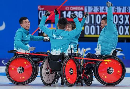 China in Wheelchair Curling final Credit - IPC