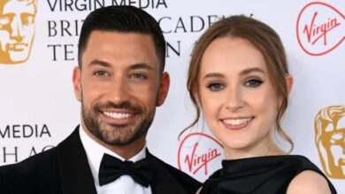 Rose and Gio at 2022 BAFTAs