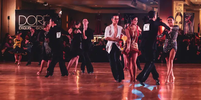 People dancing on the dance floor