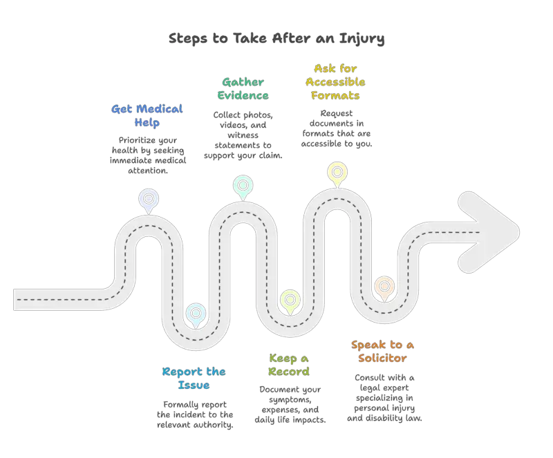 Infographic showing road style diagram using the steps covered in the text below
