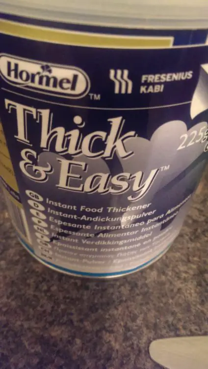 Carton of thickening agent for drinks